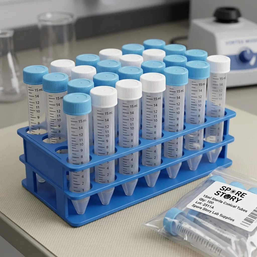 Steril Santrifüj Tüpü 50 ml — 25'li + Stand
